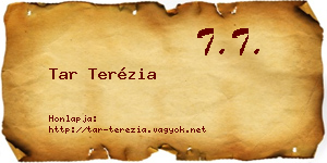 Tar Terézia névjegykártya