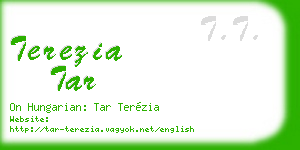 terezia tar business card
